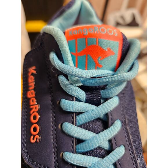 KangaROOS Pocketpass Jogger navy blue women' retro running shoes 164229 size 6.5 - Picture 4 of 8